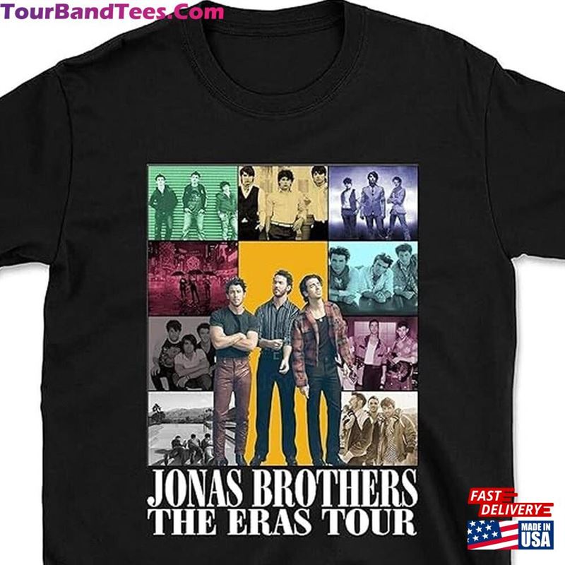 Jonass Brothers Shirt The World Tour T-Shirt Merch Five Albums One Night Kimmariedesigns Hoodie Sweatshirt 29Uf122442 – Utopia Fashion