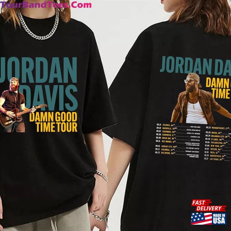 Jordan Davis Damn Good Time Tour Shirt Country Music Fan T-Shirt Sweatshirt 29Uf136766 – Utopia Fashion