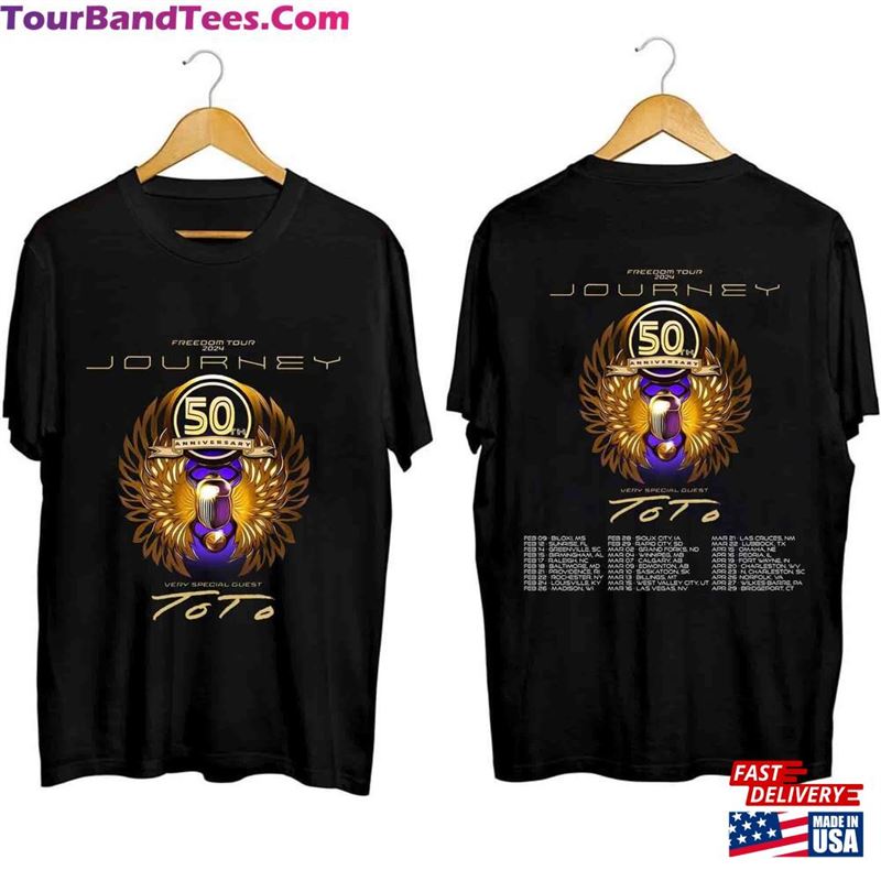 Journey Free Dom Tour Shirt With Toto Concert Band Fan Classic T-Shirt 29Uf119294 – Utopia Fashion