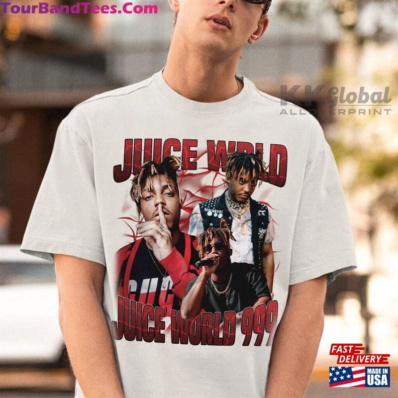 Juice Wrld Music Shirt 90S Vintage World Bootleg Graphic Tour Tee Classic T-Shirt 29Uf118871 – Utopia Fashion