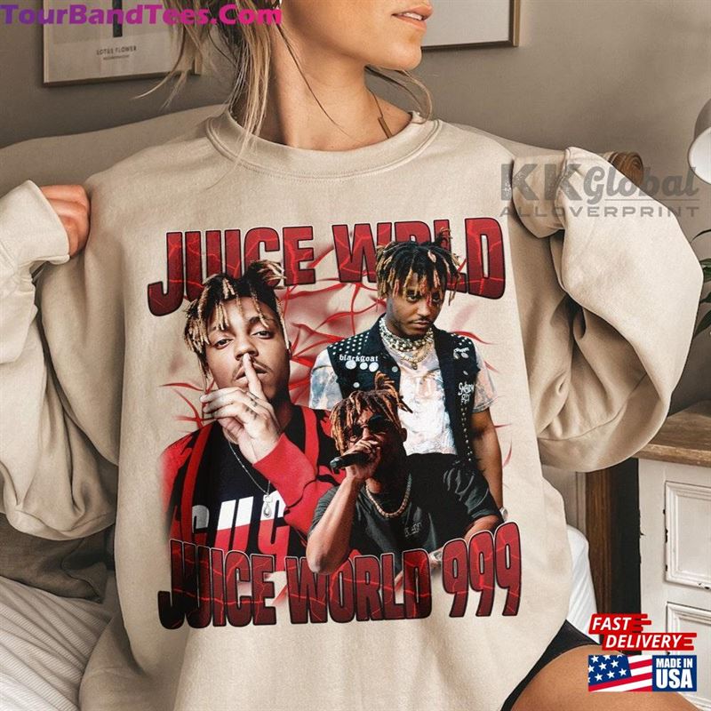 Juice Wrld Music Shirt 90S Vintage World Bootleg Graphic Tour Tee Classic T-Shirt 29Uf118871 – Utopia Fashion