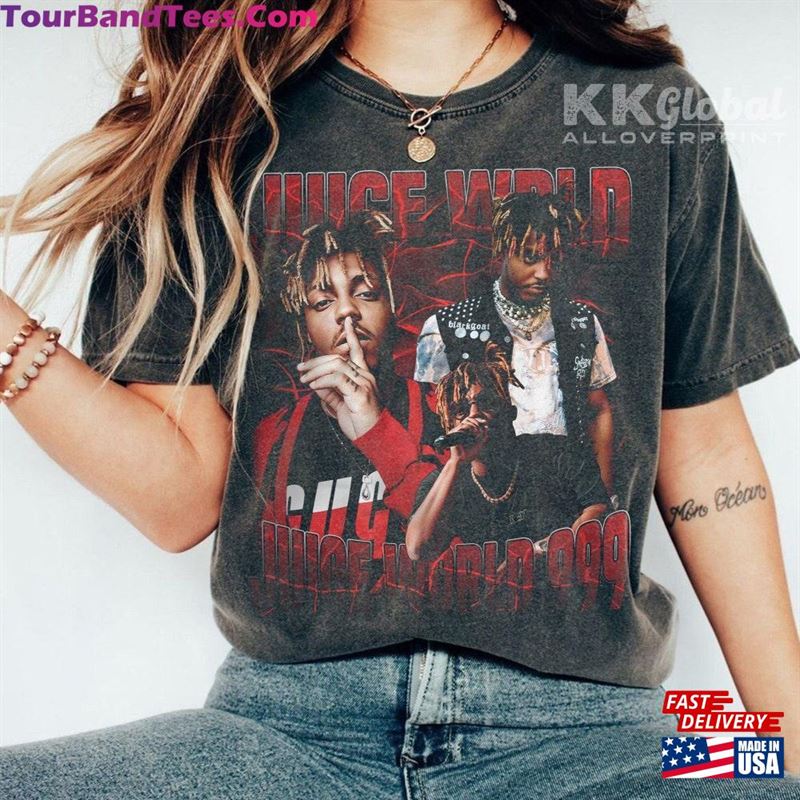 Juice Wrld Music Shirt 90S Vintage World Bootleg Graphic Tour Tee Classic T-Shirt 29Uf118871 – Utopia Fashion