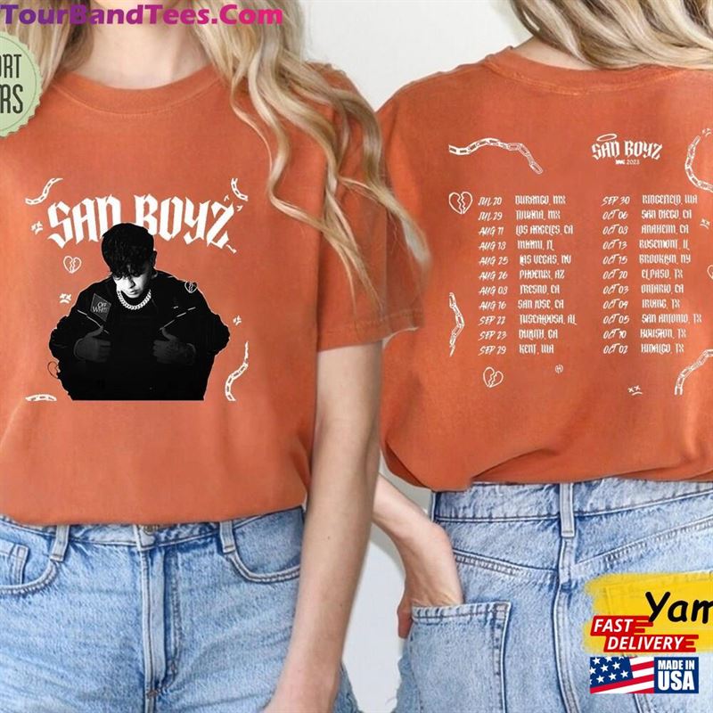 Junior H Concert Shirt Us Sad Boyz Tour T-Shirt Classic 29Uf136483 – Utopia Fashion