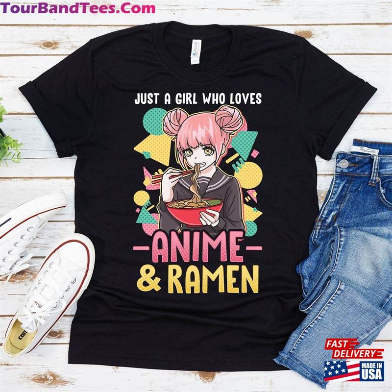 Just A Girl Who Loves Anime And Ramen Shirt Shirts For Girls Unisex Classic 29Uf122919 – Utopia Fashion