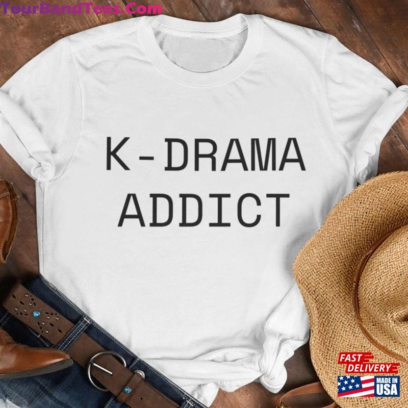 K Drama Addict Tee Korean Lover Shirt Blessed And Obsessed Tshirt Pop Graphic T-Shirt Unisex 29Uf122407 – Utopia Fashion