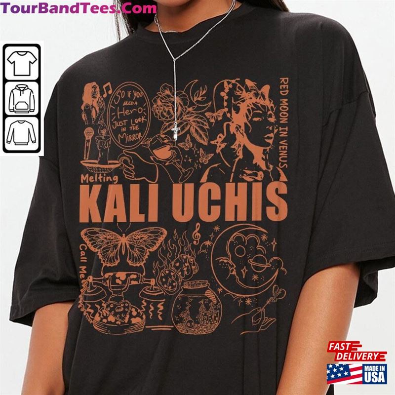 Kali Uchis Doodle Art Shirt Vintage Red Moon In Venus Merch Album Lyrics Sweatshirt Hoodie T-Shirt 29Uf136524 – Utopia Fashion