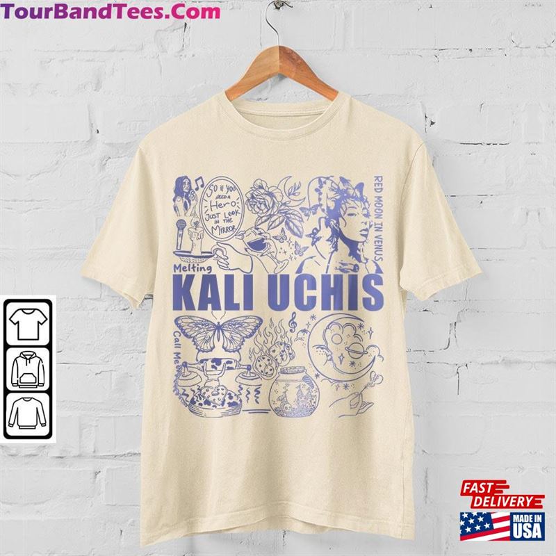 Kali Uchis Doodle Art Shirt Vintage Red Moon In Venus Merch Album Lyrics Sweatshirt Hoodie T-Shirt 29Uf136524 – Utopia Fashion