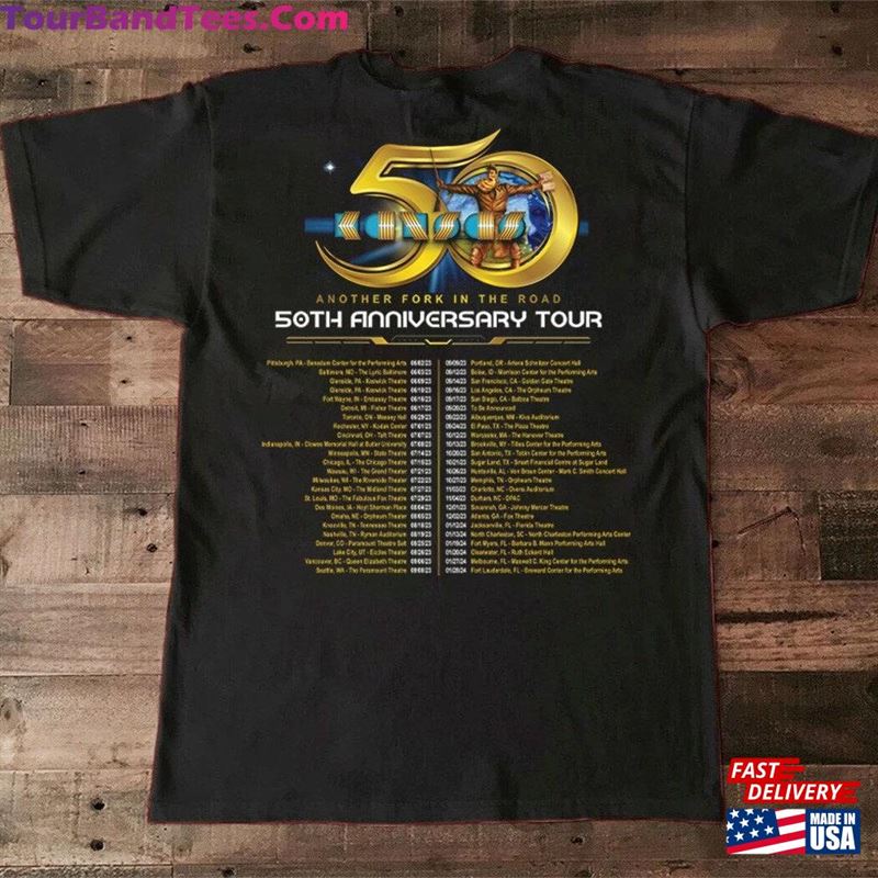 Kansas Band Tour Another Folk In The Road 50Th Anniversary T-Shirt Shirt Rock Hoodie 29Uf119149 – Utopia Fashion