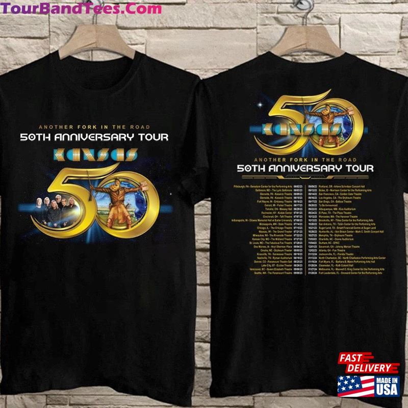 Kansas Band Tour Another Folk In The Road 50Th Anniversary T-Shirt Shirt Rock Hoodie 29Uf119149 – Utopia Fashion