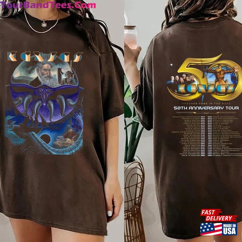 Kansas Band Tour Another Folk In The Road 50Th Anniversary T-Shirt Shirt Rock Unisex Hoodie 29Uf123470 – Utopia Fashion