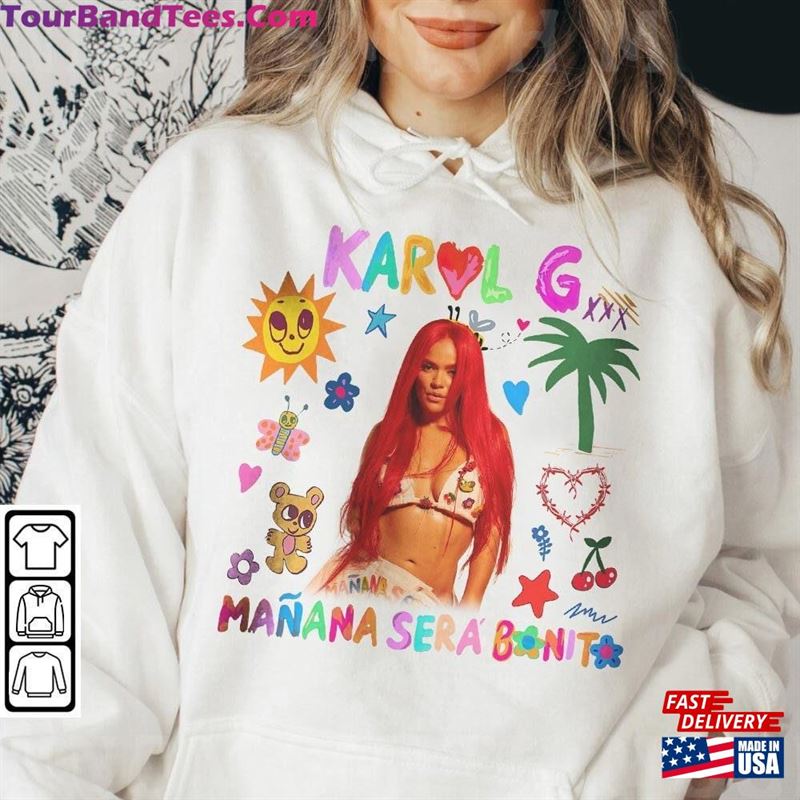 Karol G New Album Cover Shirt Manana Sera Bonito T-Shirt Sweatshirt Hoodie 29Uf124161 – Utopia Fashion