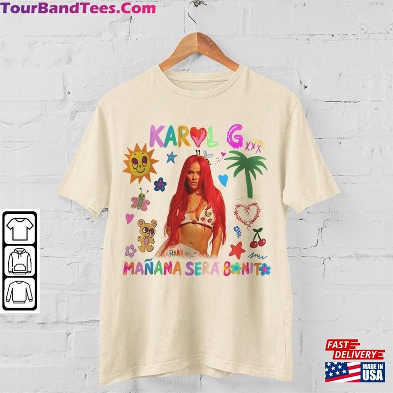 Karol G New Album Cover Shirt Manana Sera Bonito T-Shirt Sweatshirt Hoodie 29Uf124161 – Utopia Fashion