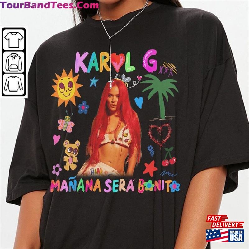 Karol G New Album Cover Shirt Manana Sera Bonito T-Shirt Sweatshirt Hoodie 29Uf124161 – Utopia Fashion