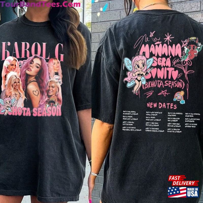 Karol G Tracklist Graphic Shirt Bichota Season Tshirt Manana Sera Bonito Album Sweatshirt Hoodie 29Uf118638 – Utopia Fashion