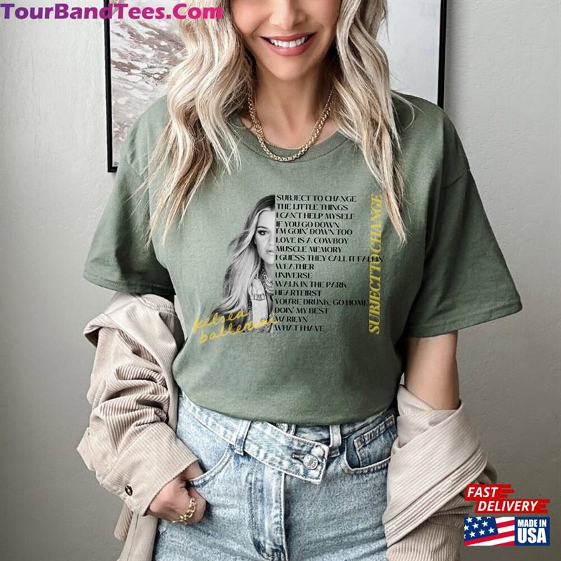 Kelsea Ballerini Subject To Change Album All Songs Sweatshirt Classic 29Uf124040 – Utopia Fashion