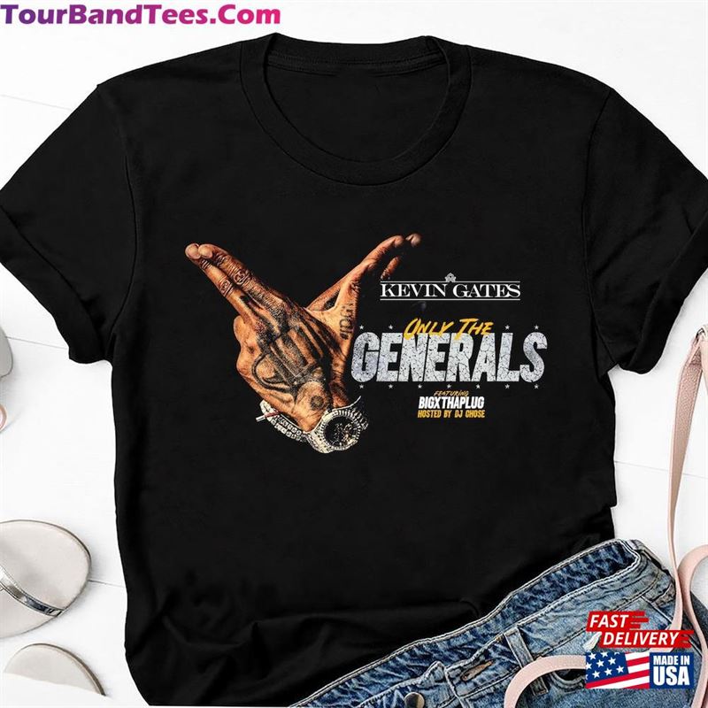 Kevin Gates Merch Shirt Only The Generals Tour T-Shirt Rapper Classic 29Uf124418 – Utopia Fashion