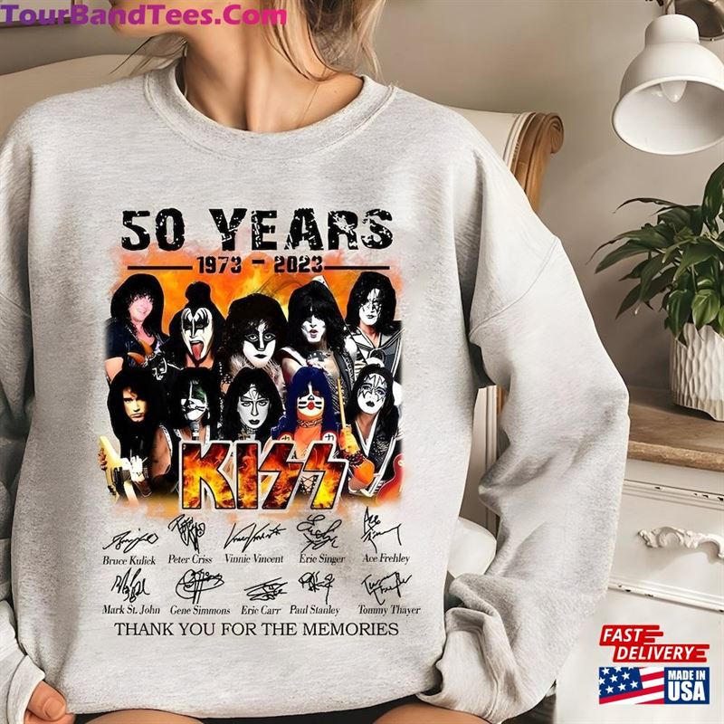 Kiss 50Th Anniversary Shirt Thank You For The Memories Rock And Roll Music Band Classic T-Shirt 29Uf122688 – Utopia Fashion