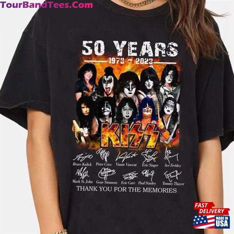 Kiss 50Th Anniversary Thank You For The Memories Rock And Roll Music Shirt Classic Hoodie 29Uf118479 – Utopia Fashion