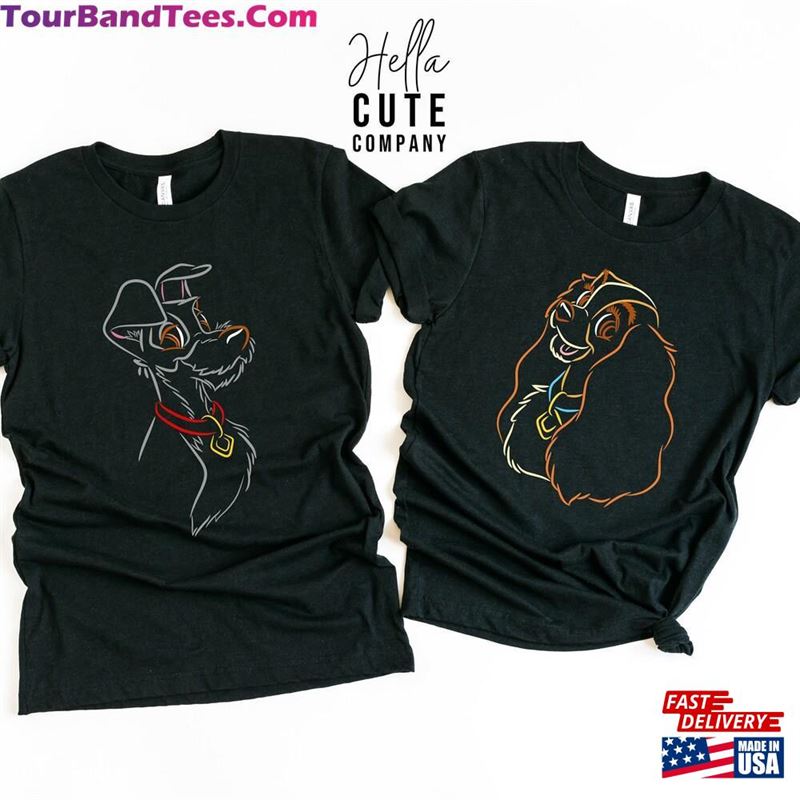 Lady And The Tramp Couples Shirt Disney Vacation T-Shirt Sweatshirt 29Uf136777 – Utopia Fashion