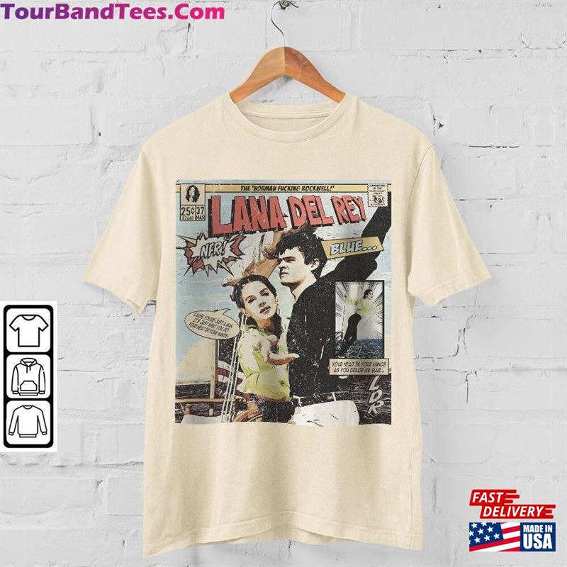 Lana Del Rey Comic Shirt Sweatshirt Retro Vintage Tour Album Norman Fucking Rockwell Graphic Tee Book L3004C Unisex Hoodie 29Uf122890 – Utopia Fashion