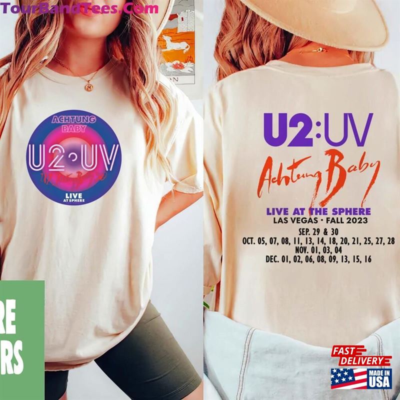 Las Vegas U2 Ultraviolet Sphere Shirt Band Achtung Baby Live At Sweatshirt Unisex T-Shirt 29Uf119211 – Utopia Fashion