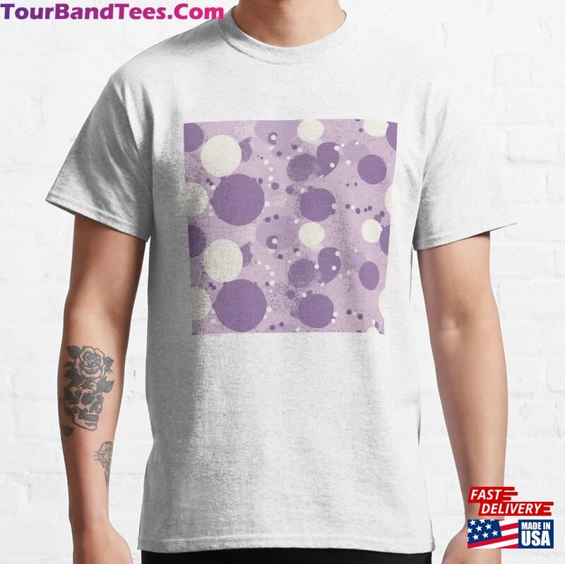 Lavender Retro Polka Dot Pattern Classic T-Shirt Sweatshirt 29Uf136719 – Utopia Fashion