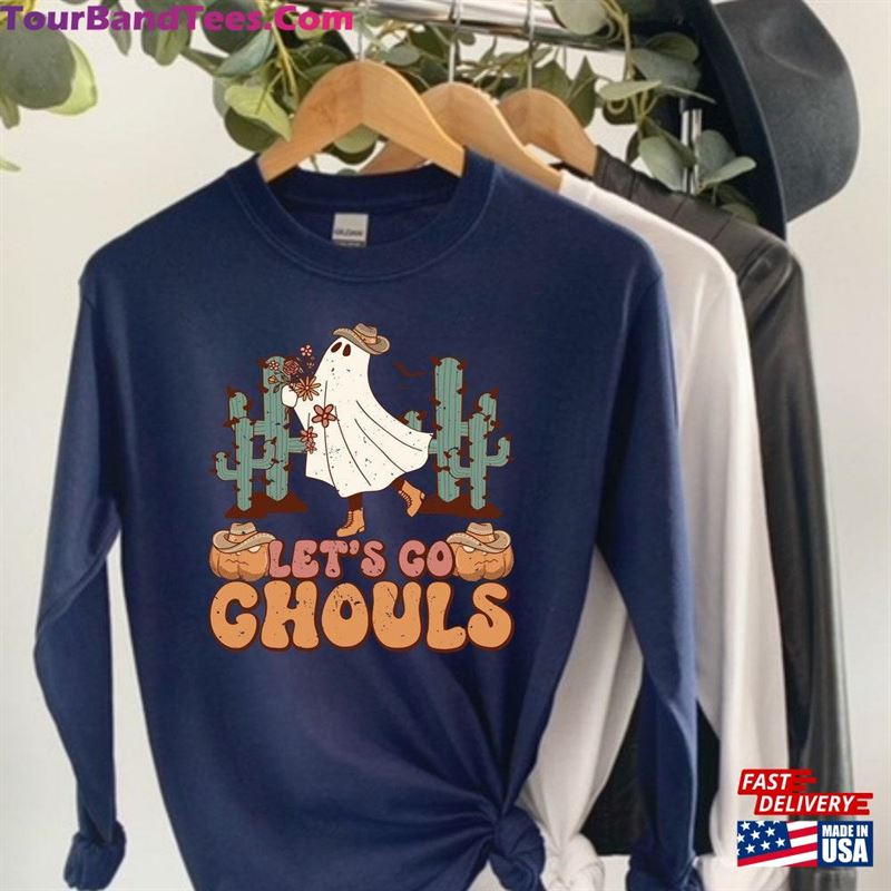 Let’S Go Ghouls Shirt Vintage Ghost Spooky Season Tee Retro Fall Halloween Funny Hoodie Unisex 29Uf118551 – Utopia Fashion