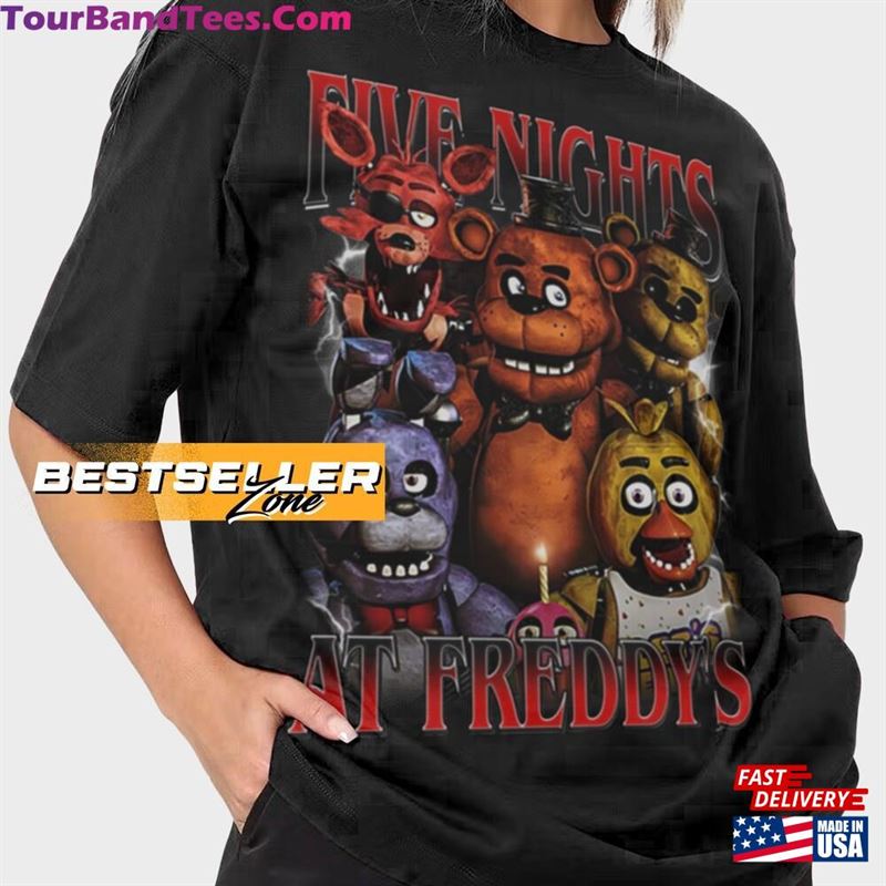 Limited Five Night At Freddy’S Shirt Fnaf T-Shirt Movie Bootleg Vintage Gift Retro 90S Sweatshirt Unisex Graphic Tee Bgl1153 29Uf131881 – Utopia Fashion