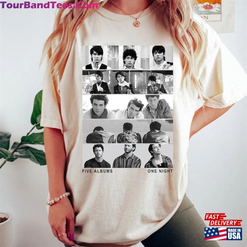 Limited Jonas Brothers Vintage T-Shirt Five Albums One Night Tour Shirt Unisex 29Uf118722 – Utopia Fashion