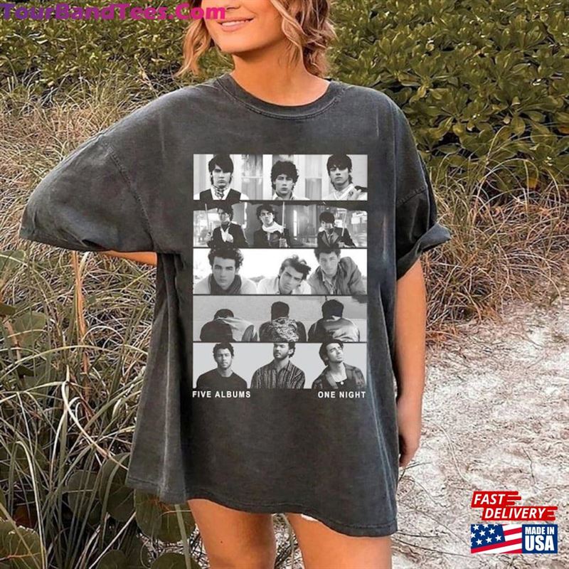 Limited Jonas Brothers Vintage T-Shirt Five Albums One Night Tour Shirt Unisex 29Uf118722 – Utopia Fashion