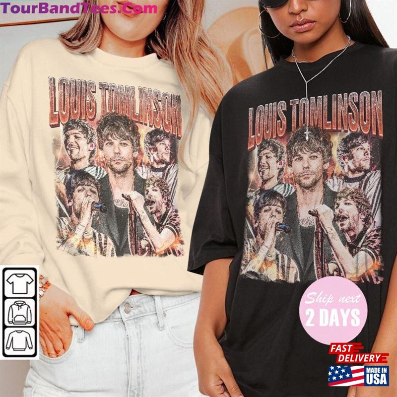 Limited Louis Tomlinson Music Shirt Vintage 90S Merch One Direction T-Shirt Walls The Tommo Way Unisex Hoodie 29Uf131601 – Utopia Fashion