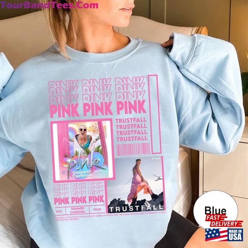 Limited! P!Nk Summer Carnival Trustfall Album Tee Pink Singer Tour Unisex Classic 29Uf122145 – Utopia Fashion