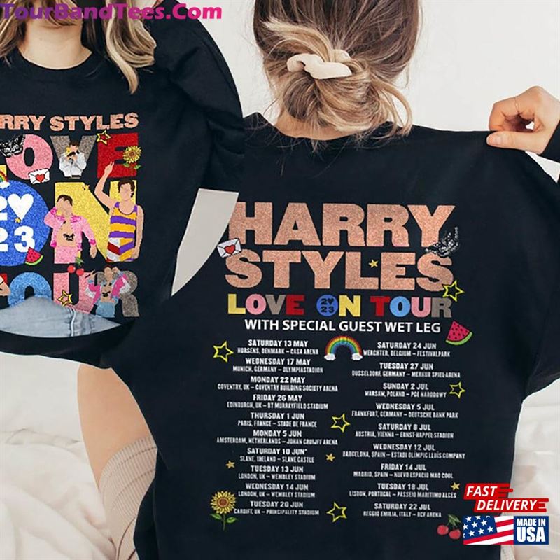 Love On Tour Shirt Harry Styles Tee T-Shirt Classic 29Uf122659 – Utopia Fashion