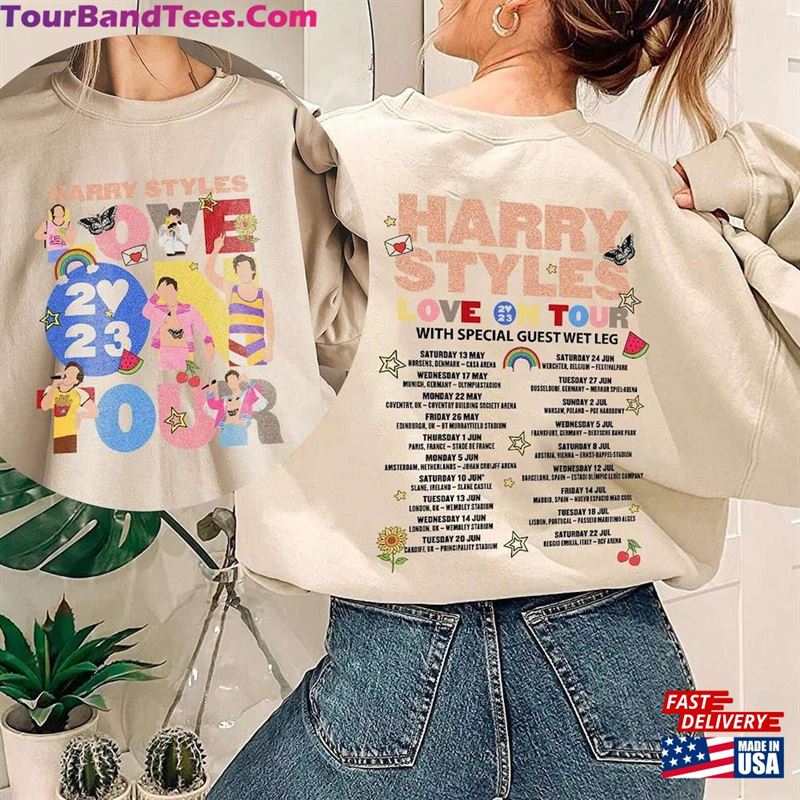 Love On Tour Shirt Harry Styles Tee T-Shirt Classic 29Uf122659 – Utopia Fashion