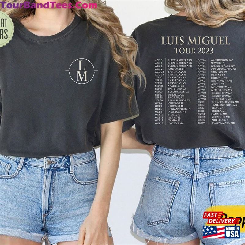 Luis Miguel Tour Shirt Vintage Concert Classic Sweatshirt 29Uf136455 – Utopia Fashion