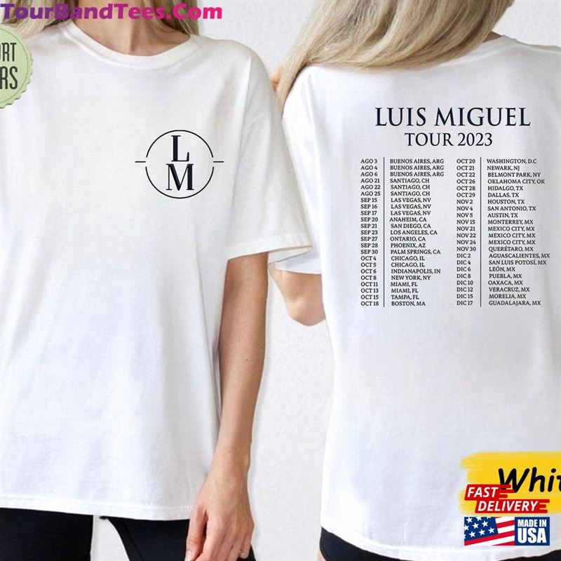 Luis Miguel Tour Shirt Vintage Concert Classic Sweatshirt 29Uf136455 – Utopia Fashion