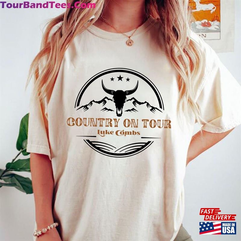 Luke Combs T-Shirt Country On Tour Concert Shirt Bullhead Classic Sweatshirt 29Uf118629 – Utopia Fashion