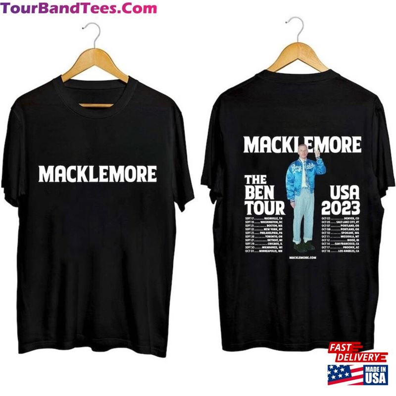 Macklemore The Ben Tour Usa Shirt Fan T-Shirt Classic 29Uf124076 – Utopia Fashion