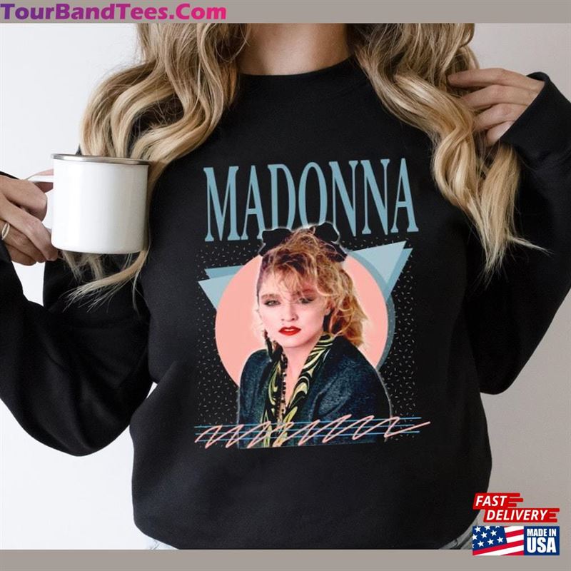 Madonna Retro Vintage Tour Sweatshirt T-Shirt Long Sleeve Classic 29Uf124523 – Utopia Fashion