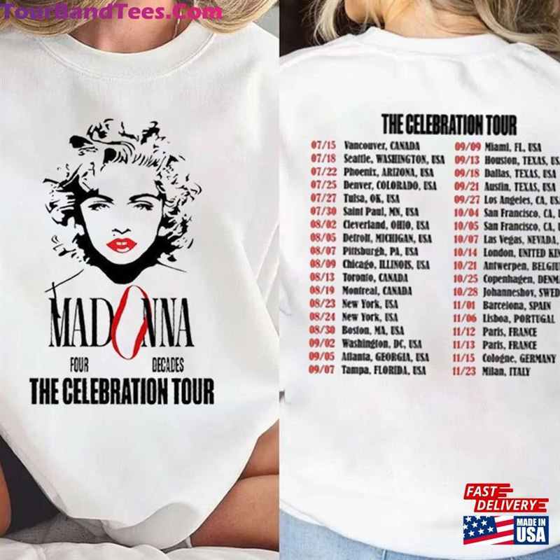 Madonna The Celebration Tour T-Shirt Concert Sweatshirt Lover Gift Unisex 29Uf118923 – Utopia Fashion