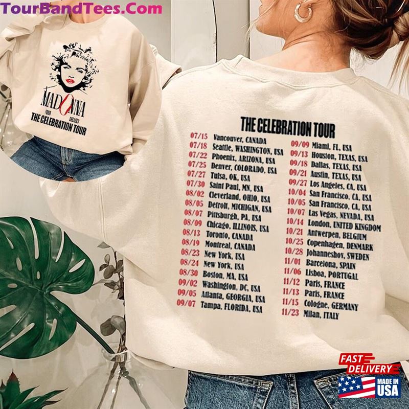 Madonna The Celebration Tour T-Shirt Concert Sweatshirt Lover Gift Unisex 29Uf118923 – Utopia Fashion