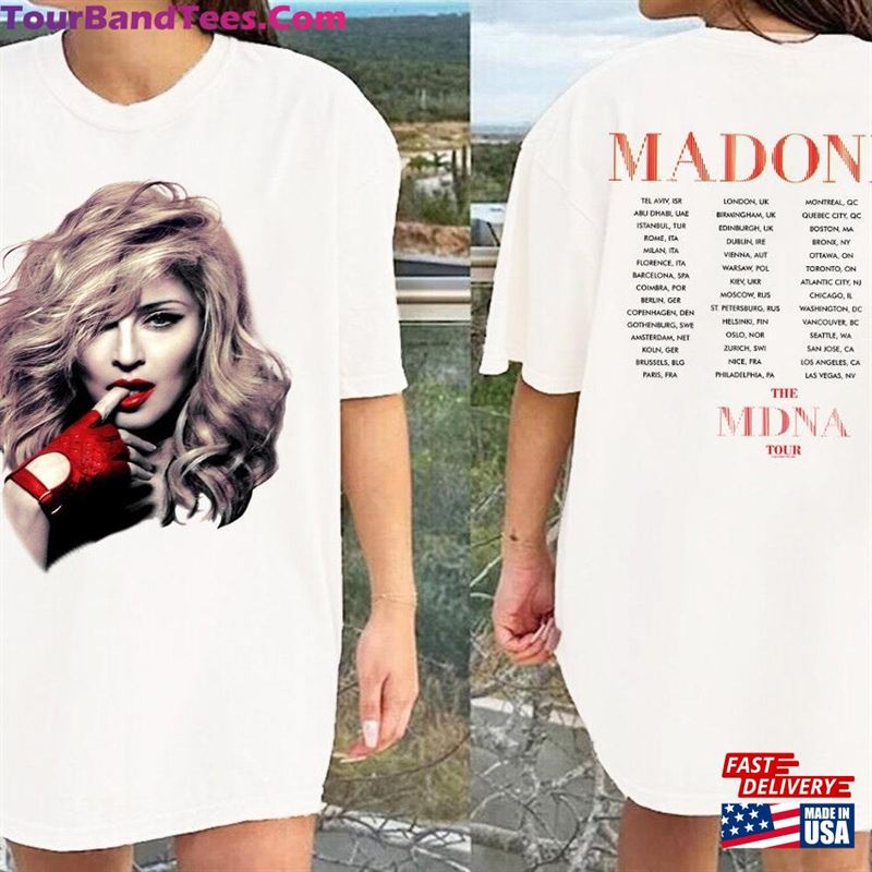 Madonna The Mdna Tour Graphic T-Shirt Concert Shirt Hoodie Classic 29Uf131964 – Utopia Fashion