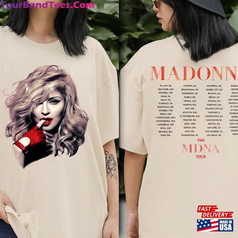 Madonna The Mdna Tour Graphic T-Shirt Concert Shirt Hoodie Classic 29Uf131964 – Utopia Fashion