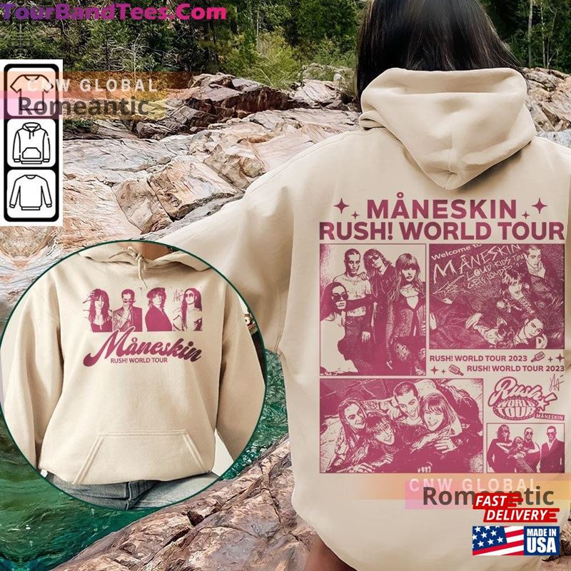 Maneskin Music Shirt Sides Rush! World Tour Ticket Vintage 90S Y2K Graphic Tee Hoodie Sweatshirt 29Uf123958 – Utopia Fashion