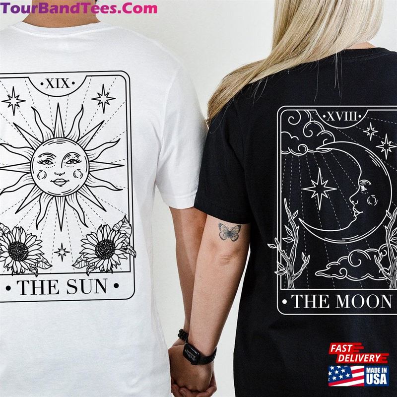 Matching Tarot Card Couples Shirts Custom Couple Travel Honeymoon Anniversary Engagement Gift Shirt His Her Bride Groom Cp016 Sweatshirt Classic 29Uf124058 – Utopia Fashion