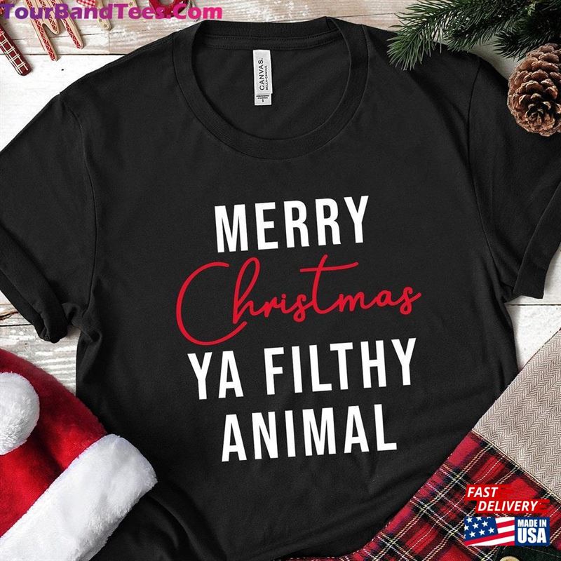 Merry Christmas Ya Filthy Animal Shirt Home Alone Tee Holiday Shirts Classic Hoodie 29Uf122492 – Utopia Fashion