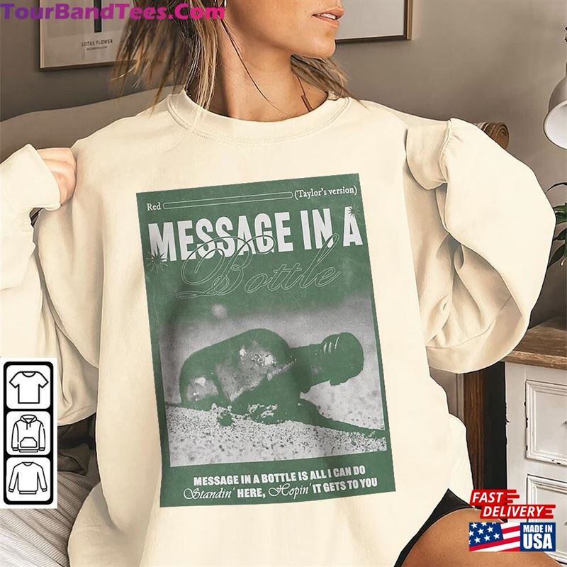 Message In Bottle Taylor Vintage Art Shirt Midnights Song Cover Classic Sweatshirt 29Uf123055 – Utopia Fashion