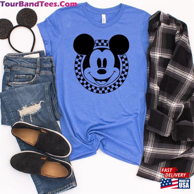 Mickey Checkered Shirt Retro Disney For Men Women Hoodie T-Shirt 29Uf123289 – Utopia Fashion