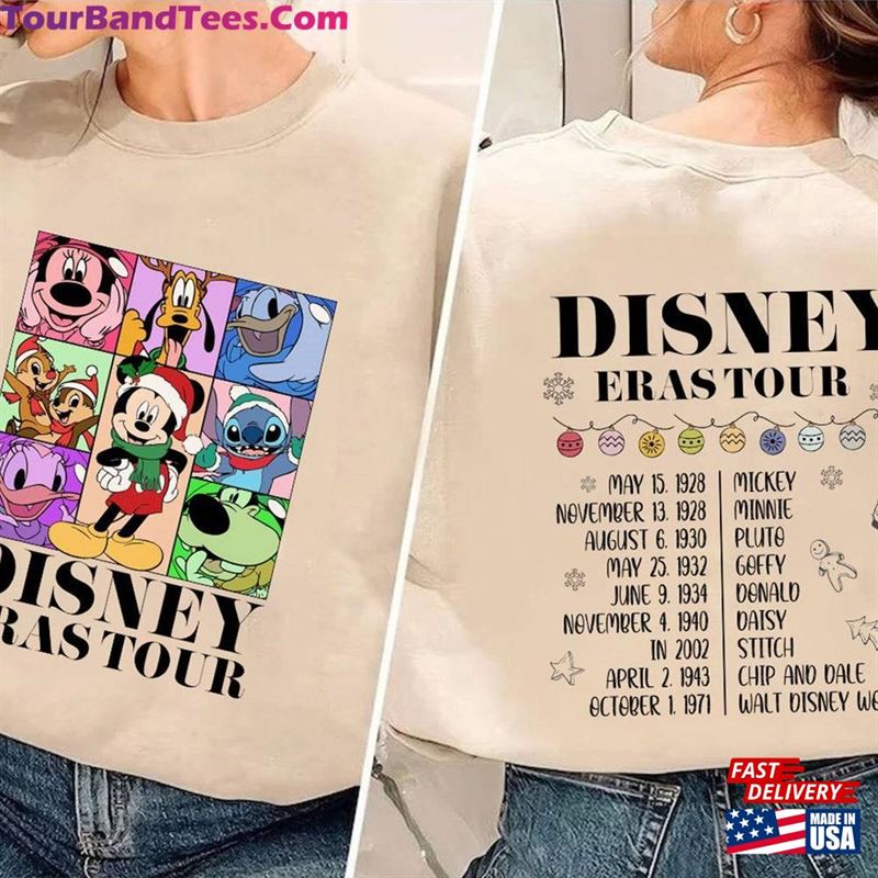 Mickey Mouse Eras Christmas Double Sided Shirt Tour Printed Sweatshirt Classic 29Uf123679 – Utopia Fashion