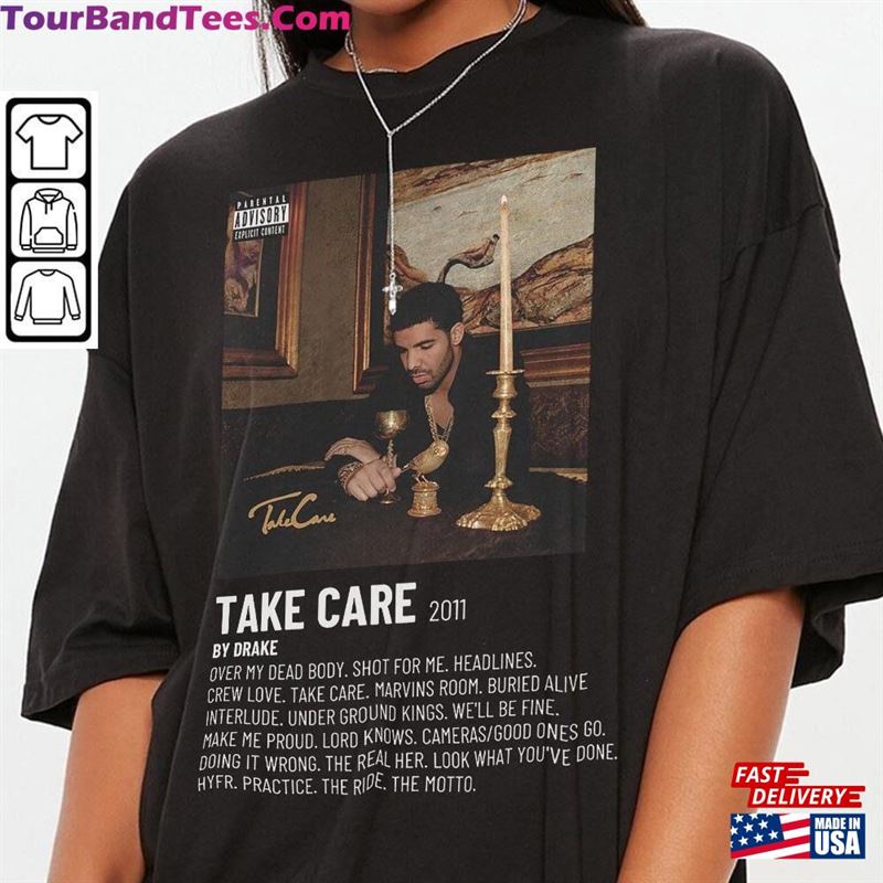 Minimalist Album Music Shirt Drake Take Care Tour Hoodie Unisex 29Uf124645 – Utopia Fashion